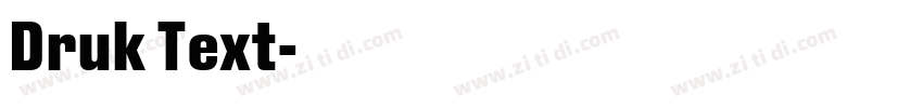 Druk Text字体转换